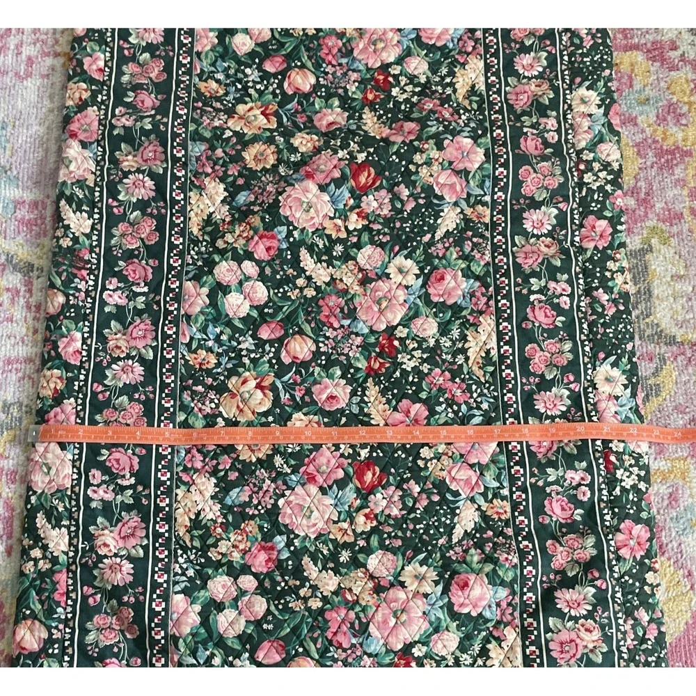 Vintage Vera Bradley Garment Bag Springtime Quilted Floral Travel Luggage 90's